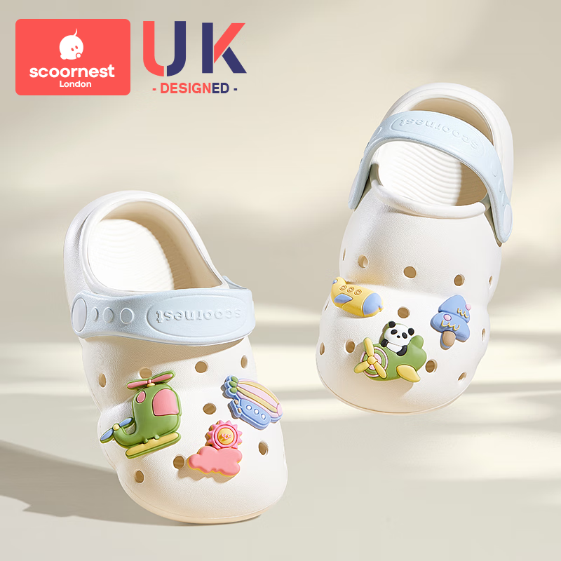 科巢儿童拖鞋宝宝洞洞鞋夏季男女童包头凉拖婴幼儿室内家居防滑鞋 旅行日记 14 适合脚长13-14cm