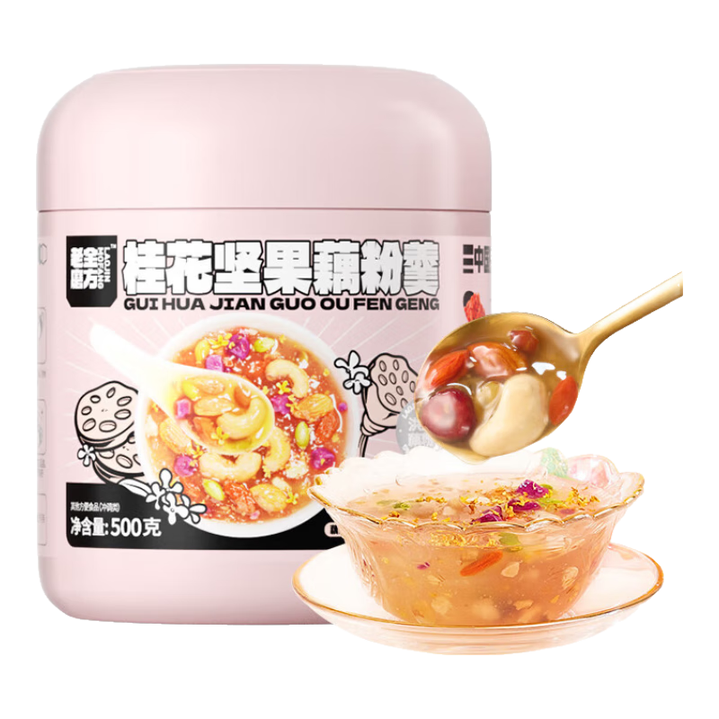 PLUS会员：老金磨方 阿胶红枣红豆粉 600g*2件