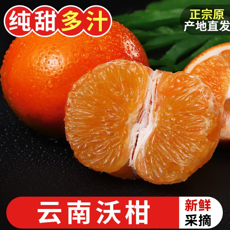 探味君 云南高山沃柑 应当季时令新鲜水果柑橘子桔子大果整箱 生鲜 净重4.5-5斤 【尝鲜装】果径55-60mm