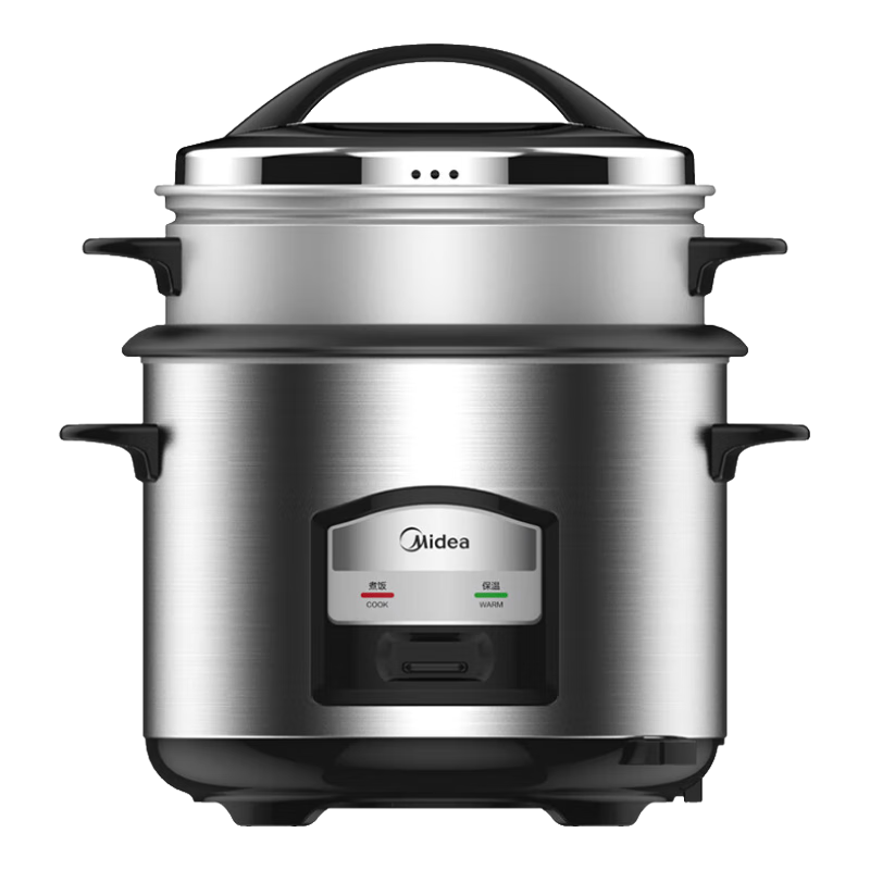 美的（Midea）电饭煲家用 老式大容量上蒸下煮电饭锅微压 不粘内胆 传统机械式一键操作适合1-2-3-4-5-6-7-8个人 4.5L