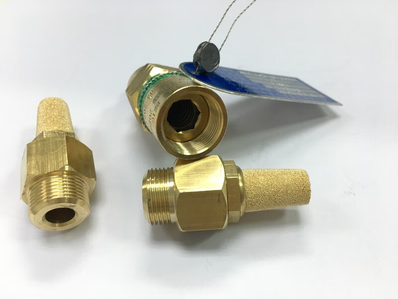 杜瓦罐安全阀消音器消声器杜瓦瓶减噪螺纹1.72mpa1.90mpa降噪 消声器