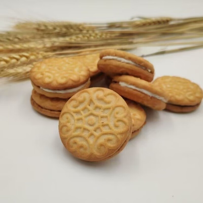 盘中玉广西特产灵山特产夹心饼干老式80后儿时怀旧零食橙汁夹心饼干整箱 橙汁夹心饼干(350g)