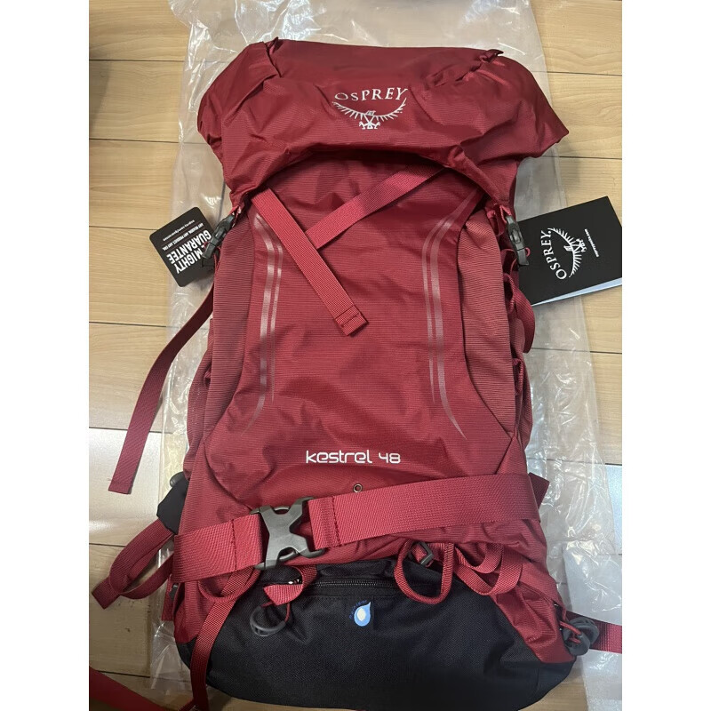 OSPREY小小鹰经新款5代48升户外背包登山包户外徒步轻量大容量双肩包  4 红色