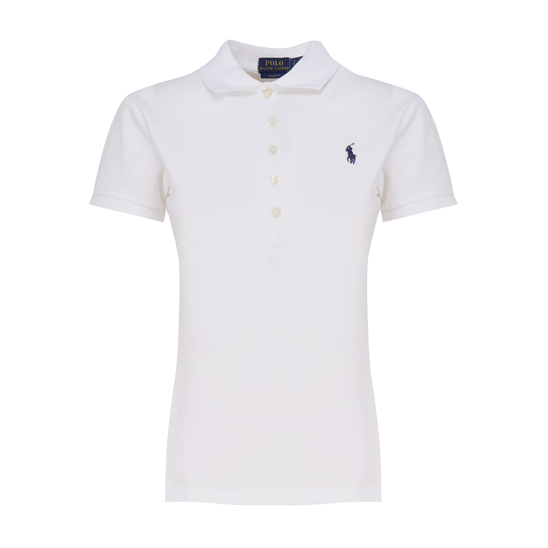 Ralph Lauren拉夫勞倫運動潮流輕奢休閑女短袖t恤polo衫白色211870245M