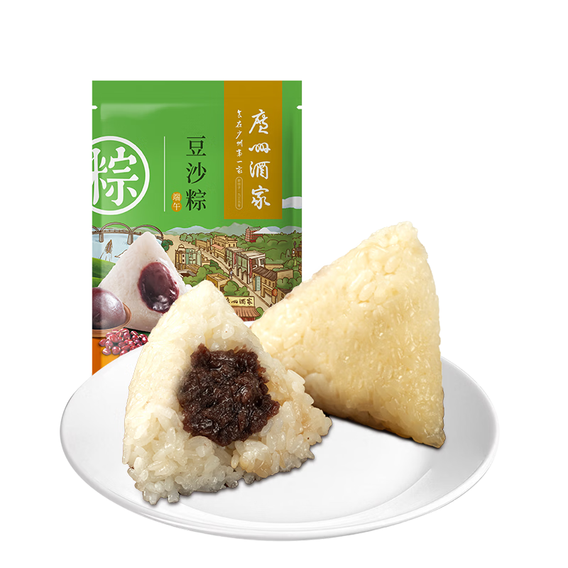 广州酒家 利口福 豆沙粽 100g* 2只*3件