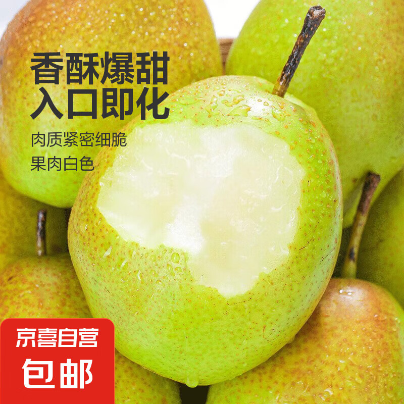 山西运城红香酥梨产地直发 带箱1斤 单果100g+