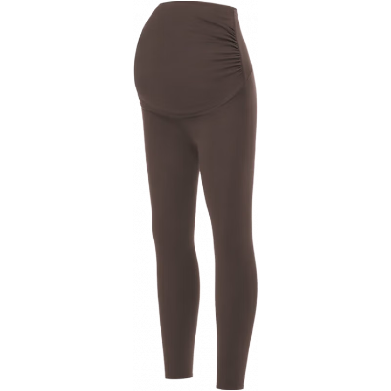NEIWAI內(nèi)外零憂系列孕期高腰云朵打底九分褲不緊繃高彈力防掉襠穩(wěn)包覆 深棕灰 L