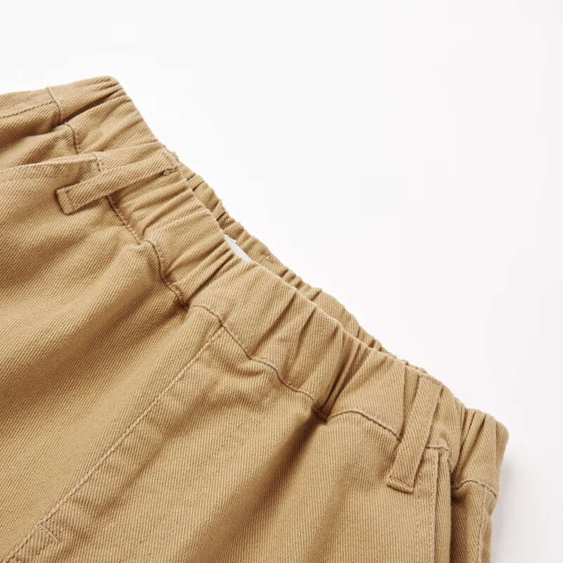 马骑顿(MQD)男大童春季新品户外露营工装大口袋休闲裤登山 卡其 170