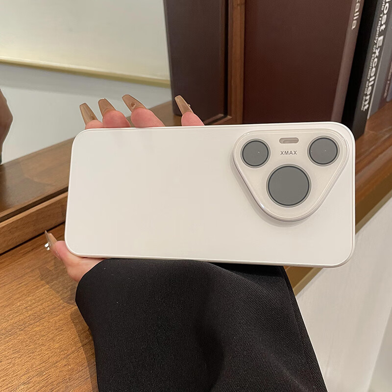 LNXXS 【自带水晶镜头膜】适用于华为pura70手机壳新款超薄磨砂HuaweiP70pro+原机色防摔商务高级感硬套 白月光【透亮镜头膜，磨砂防指纹】 华为Pura 70 Pro+