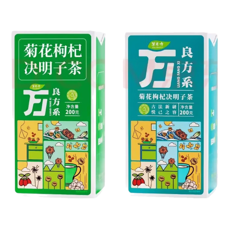神農(nóng)金康草木方菊花枸杞?jīng)Q明子茶養(yǎng)甘茶肝熬夜益護(hù)牛蒡根金銀花桂花蒲公英男士養(yǎng)生茶200g/盒【3盒裝】
