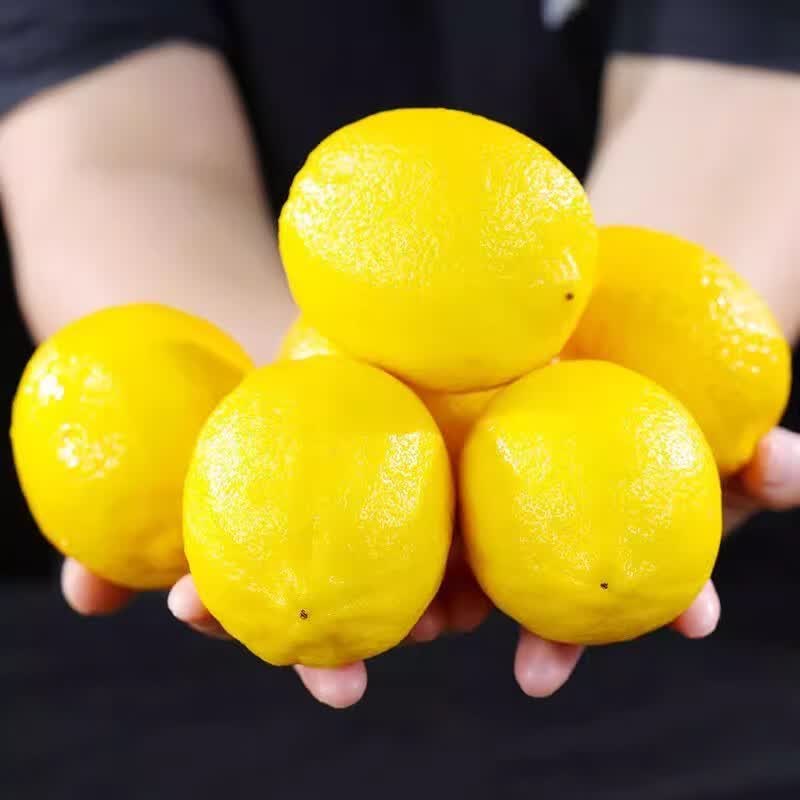 【新鲜黄柠檬】新鲜水果皮薄多汁产地直发一级鲜果包邮奶茶店泡水 2斤【60g-80g】12颗+饱满大果