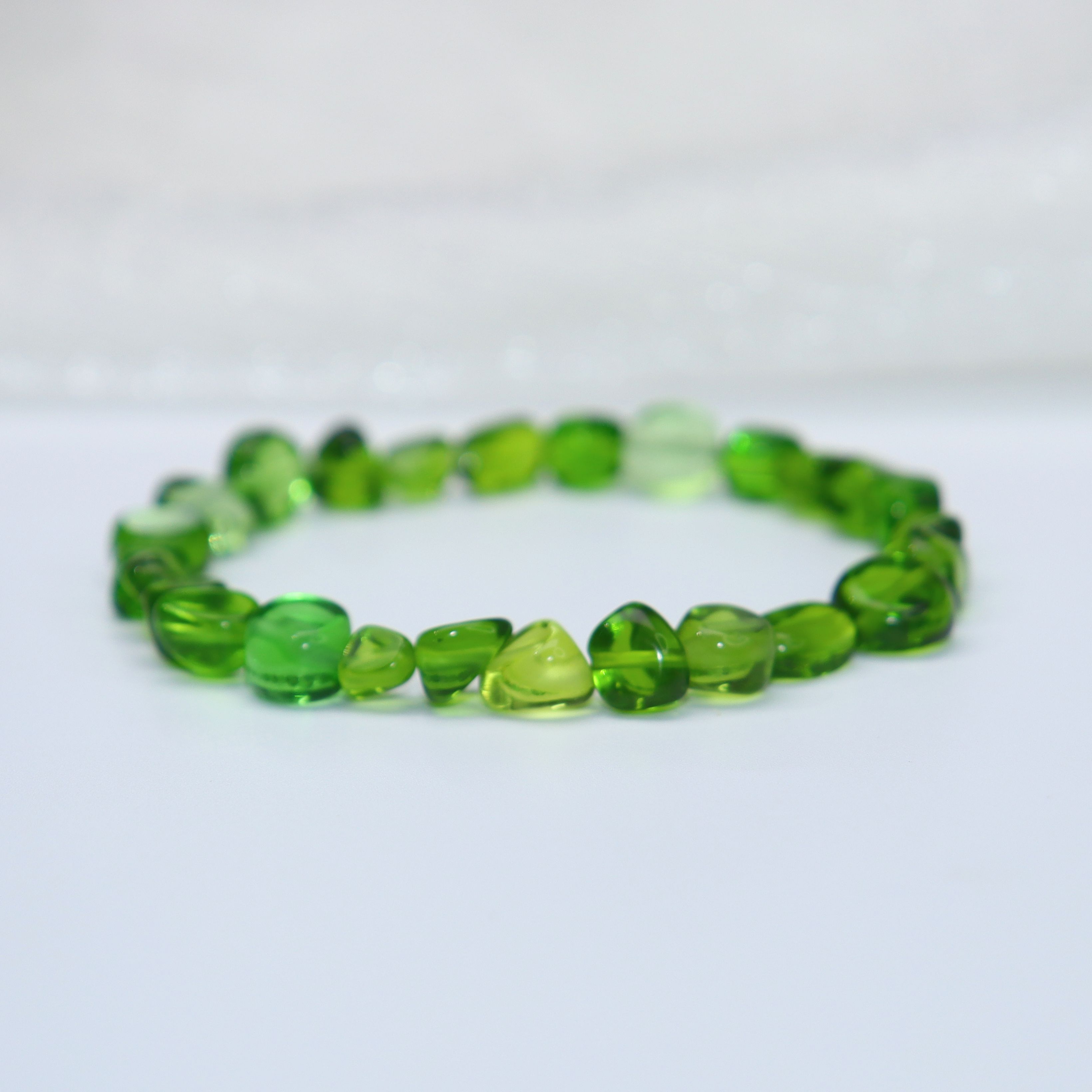 osite sky轻奢祖母绿水晶手串清新绿透净体玛瑙宝石手