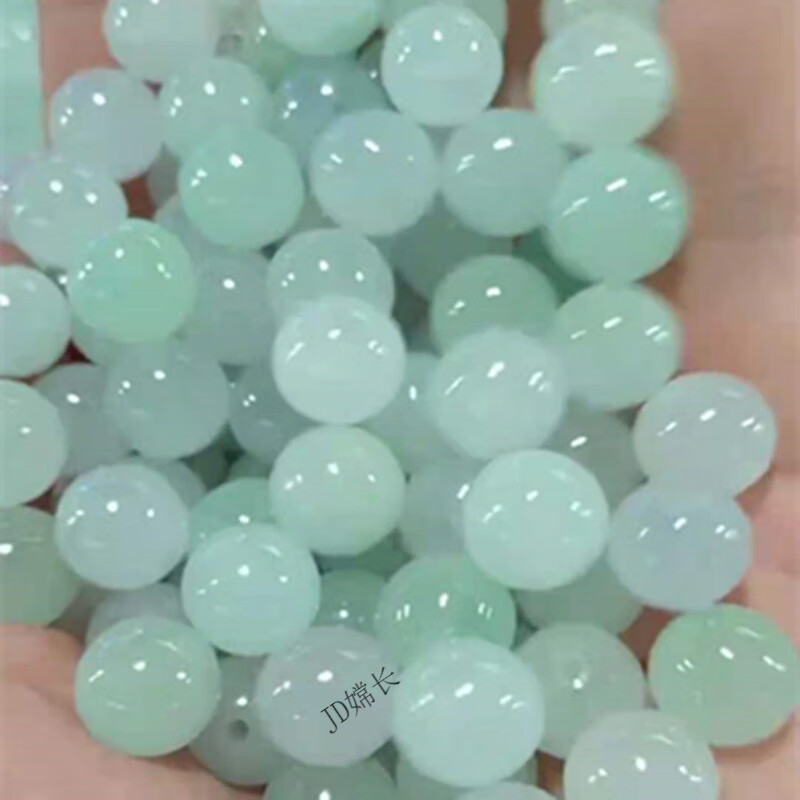 彬清冰種緬甸翡翠圓珠巴山玉石珠男女款手鏈項(xiàng)鏈diy散珠新品胖東來(lái)品 6mm圓珠手鏈(30顆)