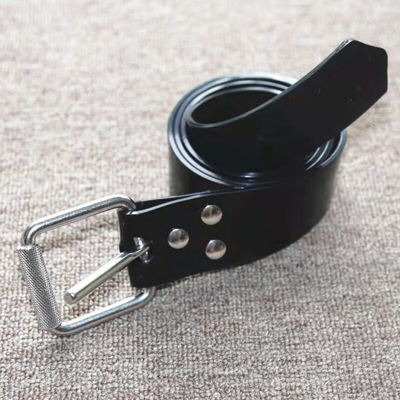 维诺亚自由潜配重腰带水肺铅块腰带不锈钢快卸橡胶潜水负重带 黑色-1.