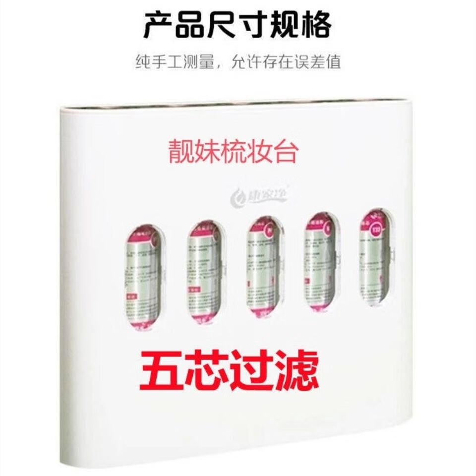 康家净水机五层过淲净水仪纯净水卫生环保孕妇用水家用厨房直饮水正品 康家净家用净水器滤芯五只一套