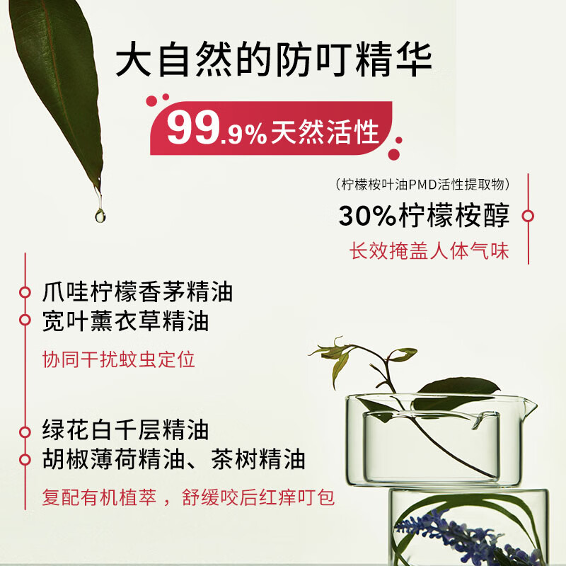 璞医香(Puressentiel)法国天然驱蚊喷雾75ml 户外露营蚊虫叮咬止痒柠檬桉树油喷雾
