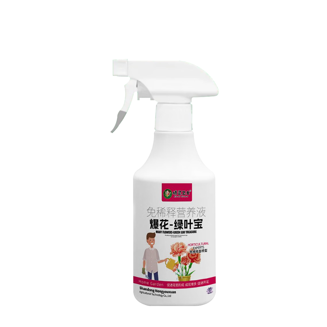 爆花綠葉寶家用養(yǎng)花肥料花卉綠植通用型有機(jī)肥復(fù)合肥綠蘿發(fā)財樹 爆花綠葉寶 300克*2瓶