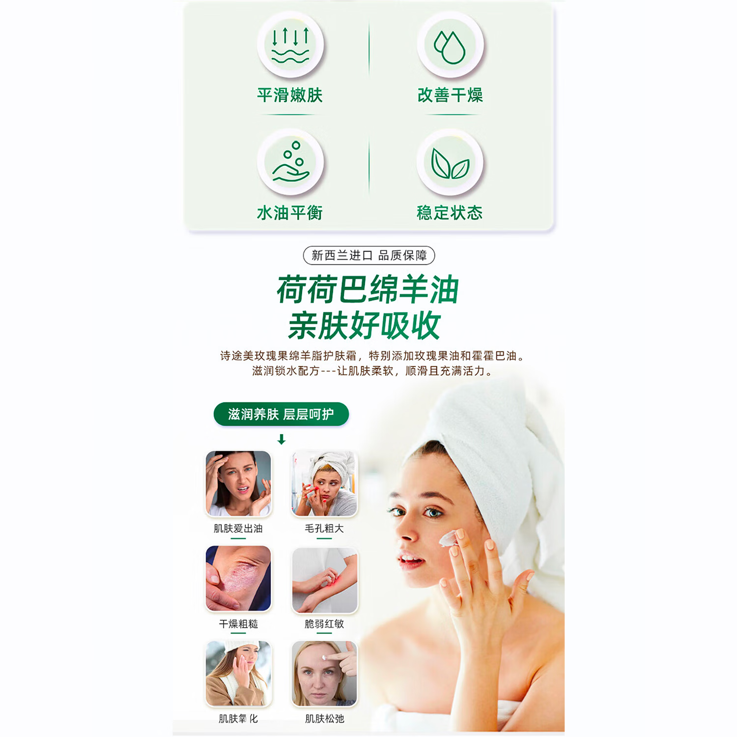 ctomi护手霜新西兰进口绵羊油护肤霜多效面霜身体乳秋冬男女用60g