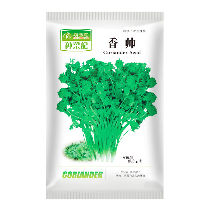 種菜記香菜種子耐熱四季芫荽種籽露天基地用陽(yáng)臺蔬菜盆栽小菜園種植套裝 香菜種子30克