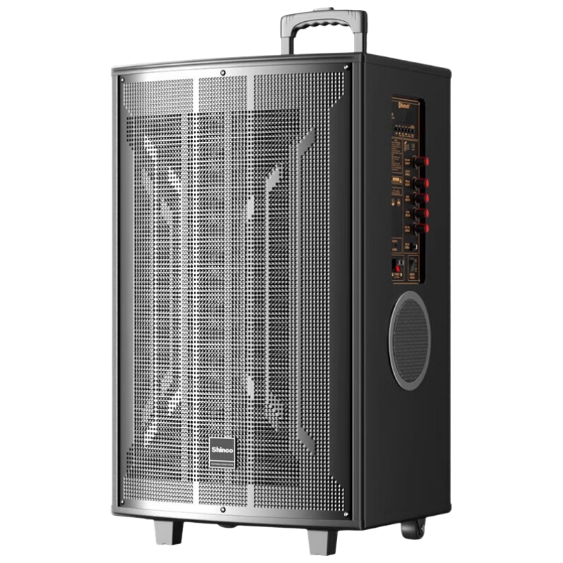 新科N29 大功率13喇叭重低音廣場舞音響移動(dòng)家用戶外K歌拉桿便攜式音箱帶無線話筒15英寸