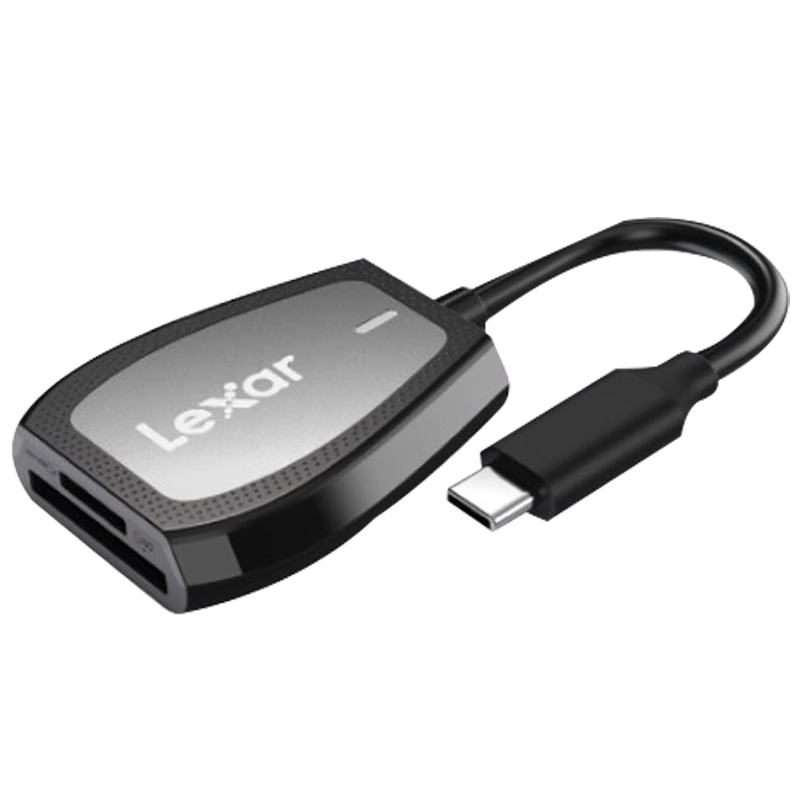 雷克沙（LEXAR） SD/CF/TF卡读卡器高速micro sd卡 支持苹果15安卓手机电脑 USB/Type-C双口多合一读卡器 TF/SD卡适用|USB3.2读卡器470