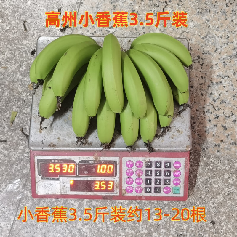 广东高州新鲜香蕉3-9斤自然熟水果原生态小香蕉生蕉发货自行催熟 3.5斤小香蕉约14-20根 京东折扣/优惠券