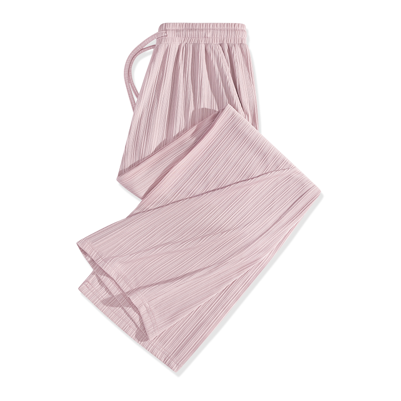 百亿补贴:回力冰丝裤女夏季薄款2025新款防蚊直筒休闲裤凉凉裤小个子垂感阔腿裤55.9元