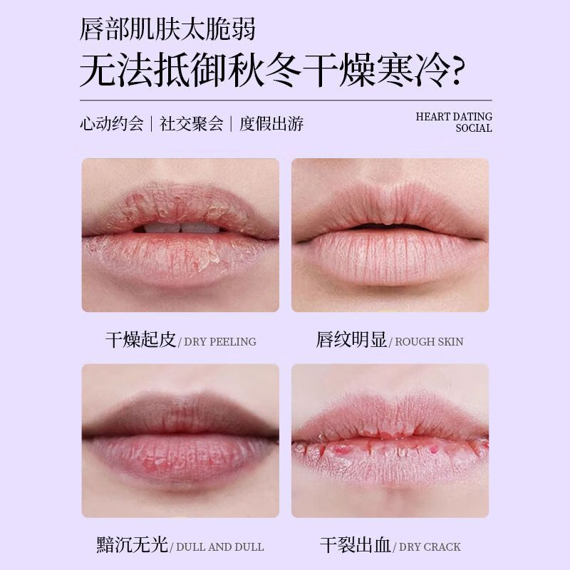 摇滚动物园润唇膏清爽保湿提亮唇色口红打底葡萄果香唇膏唇部护理 葡萄润唇膏4.2g+护手霜30ml+护手霜15ml