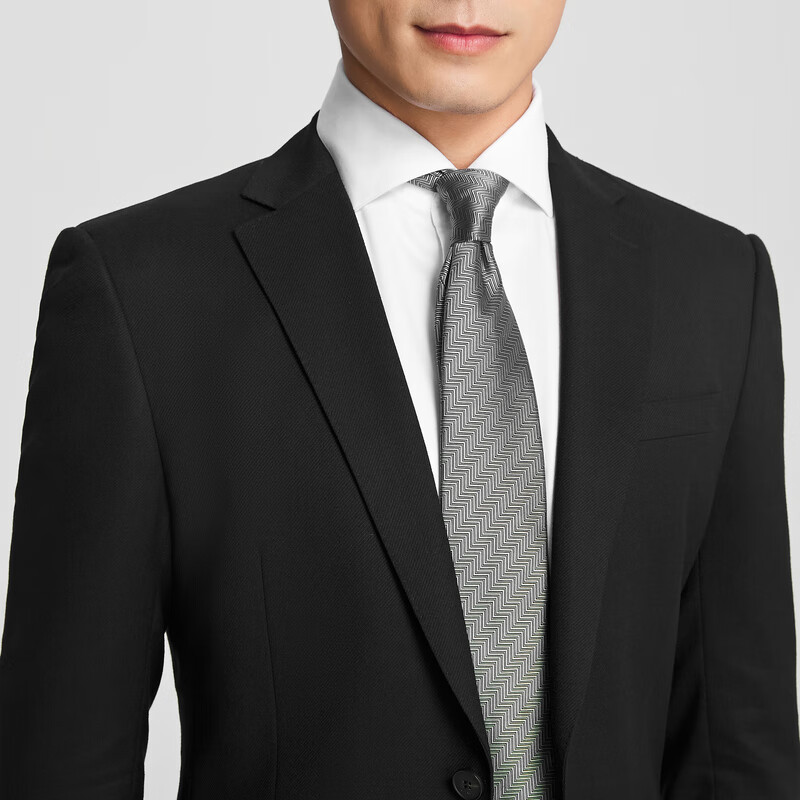 雅戈尔【商场同款】西服男士秋冬套西YOTN217298AJY上衣 黑色YOTN217298AJY上衣 M 170/92A