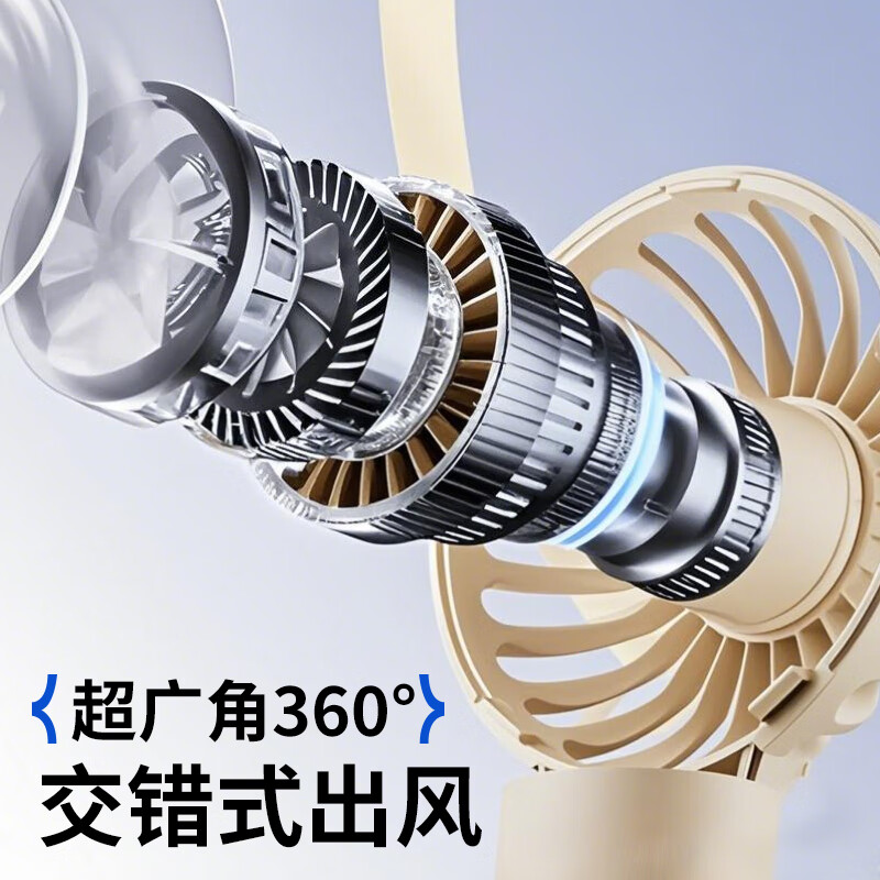 顾胜 迷你小风扇桌面 手持电风扇usb充电风扇持久续航随身便携小巧适用户外宿舍学生婴儿降温神器 【清新绿】三档风力丨小巧便携丨手持桌面通用