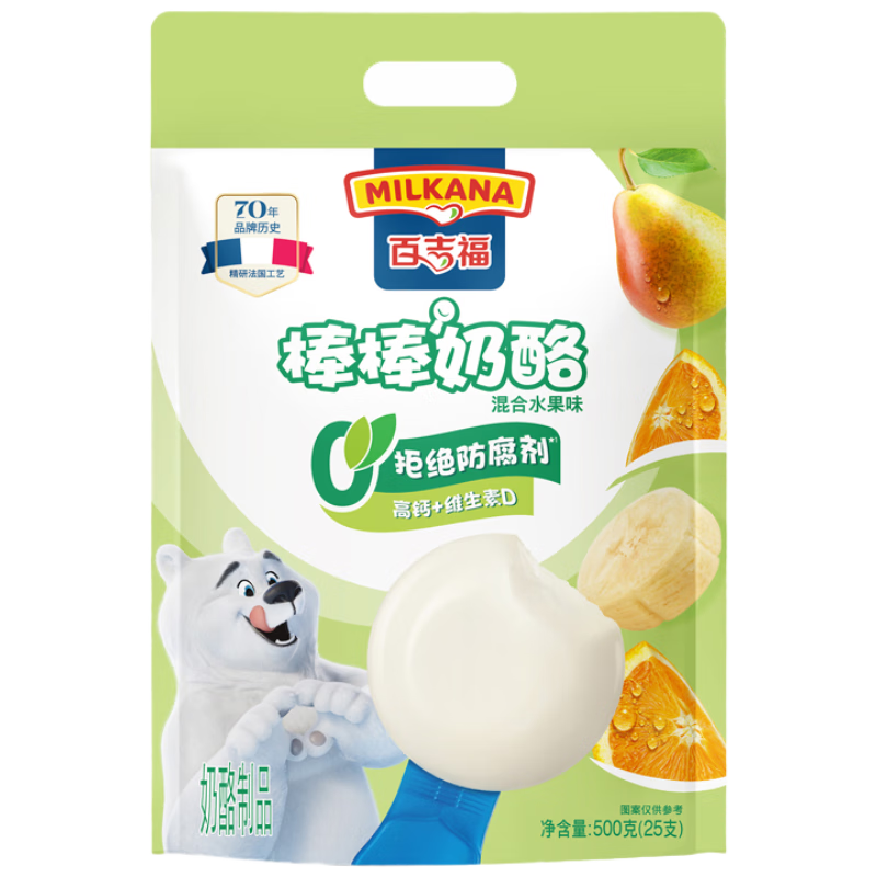 �ټ��� �������Ҷ�ͯ�������Ұ� ���ˮ��ζ 500g/25֧װ 29.9Ԫ(����ȯ)