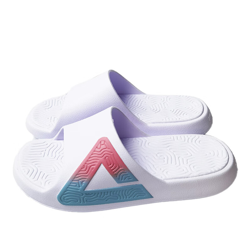 匹克(PEAK)态极拖鞋蔷薇之心运动拖鞋防滑沙滩鞋家居浴室凉拖男鞋虎啸花林 DL520557大白(蔷薇之心) 男款 44