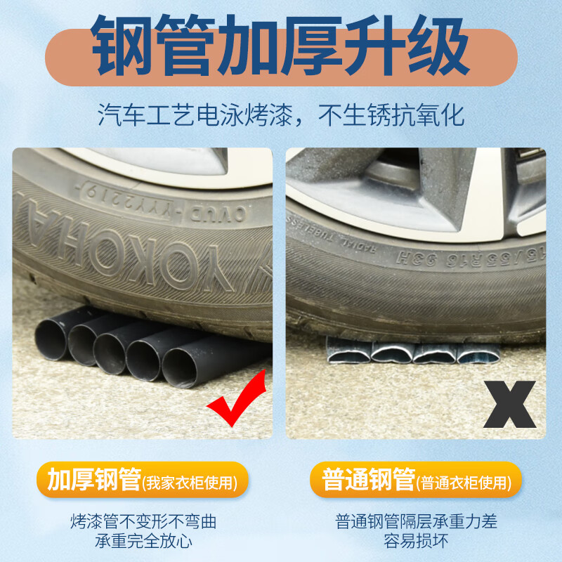 喜百利 简易衣柜全钢架加厚组装布衣柜出租房收纳家用卧室衣橱结实耐用 2.05米/ 粉红世家/铝合金接头