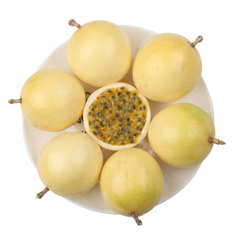 品贊欽蜜9號(hào)百香果香甜口味海南黃金百香果西番蓮 S級(jí)凈重4.5斤單果60-70g