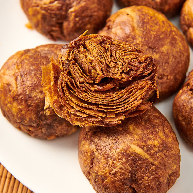 紫光園糖火燒北京特產(chǎn)營養(yǎng)早餐椒鹽燒餅清真糕點(diǎn)小吃甜麻醬燒餅 糖火燒240g*2袋8個餅