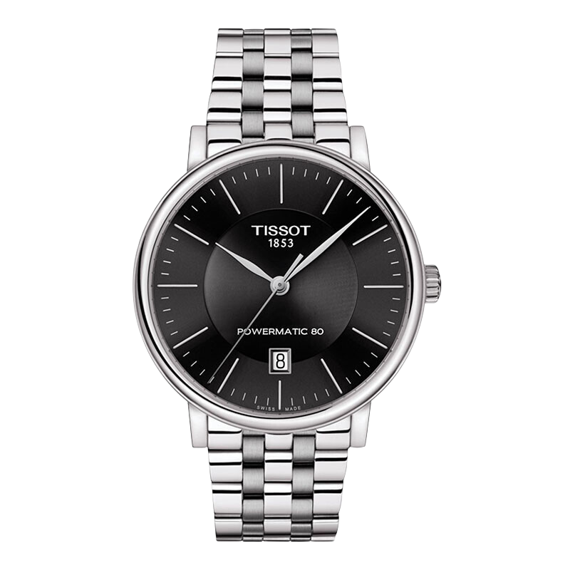 天梭（TISSOT）瑞士手表 卡森臻我系列自动机械男表送礼T122.407.11.051.00