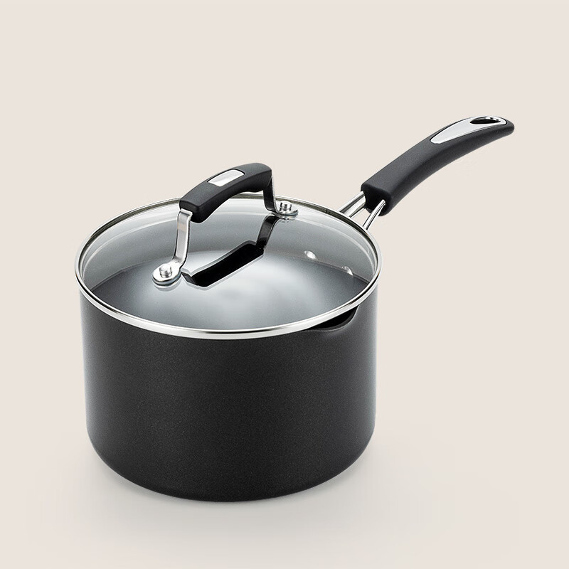 美亚(MEYER)单柄不粘奶锅导流嘴奶锅宝宝辅食小汤锅煮泡面锅燃气灶适用 奶锅 18cm 2.8L