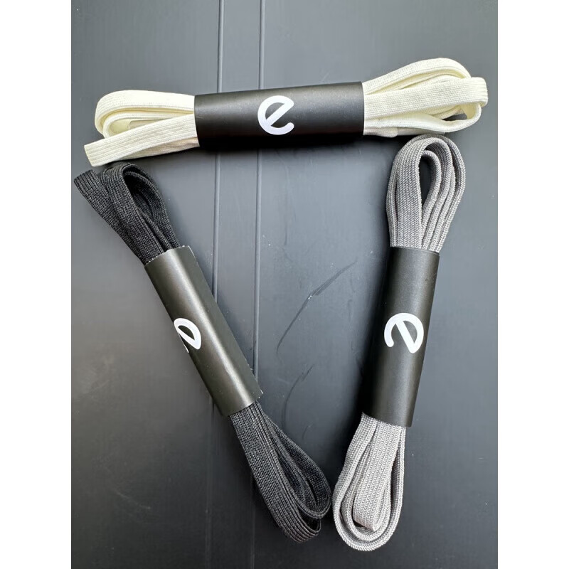 适配爱步ecco通用扁弹性鞋带全棉防水白色黑色休闲运动户外鞋带 扁弹性灰色