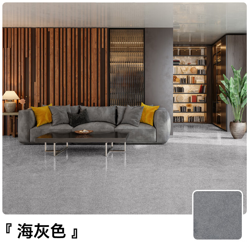 三青環(huán)氧彩砂地坪漆自流平地面漆水性環(huán)氧地坪漆水泥地面地板仿石漆 海灰色【半啞光】 5平方【主5kg+固1kg+砂2kg】