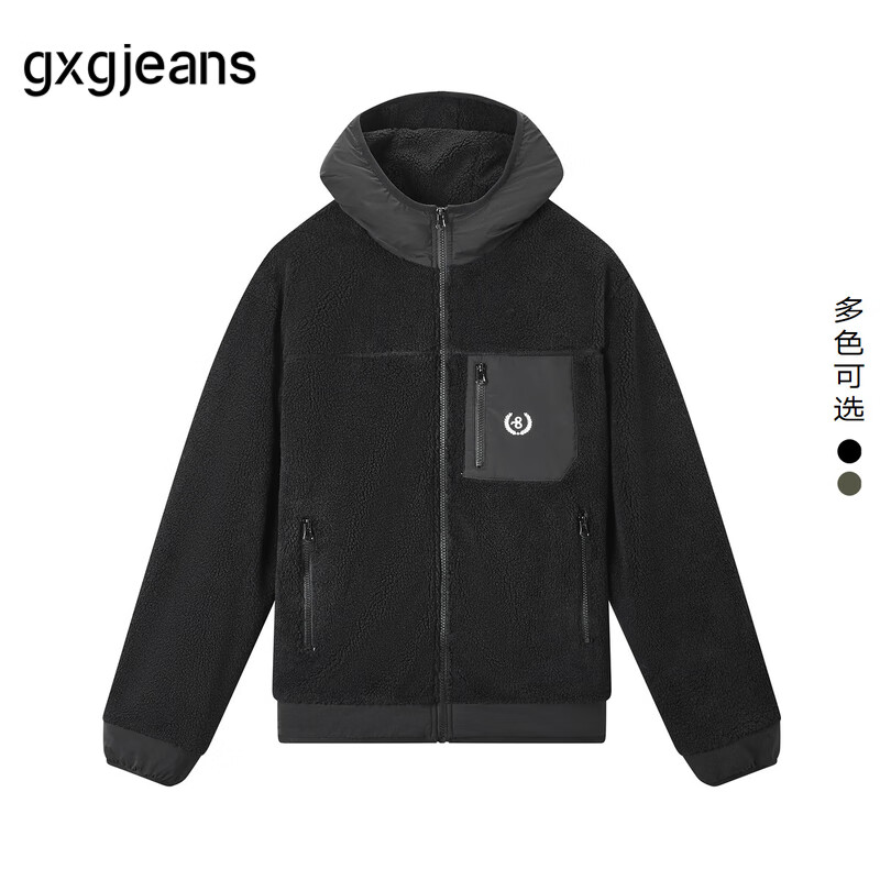 gxg.jeans男装 夹克合集 F款-黑色 JED12100344 M (170)
