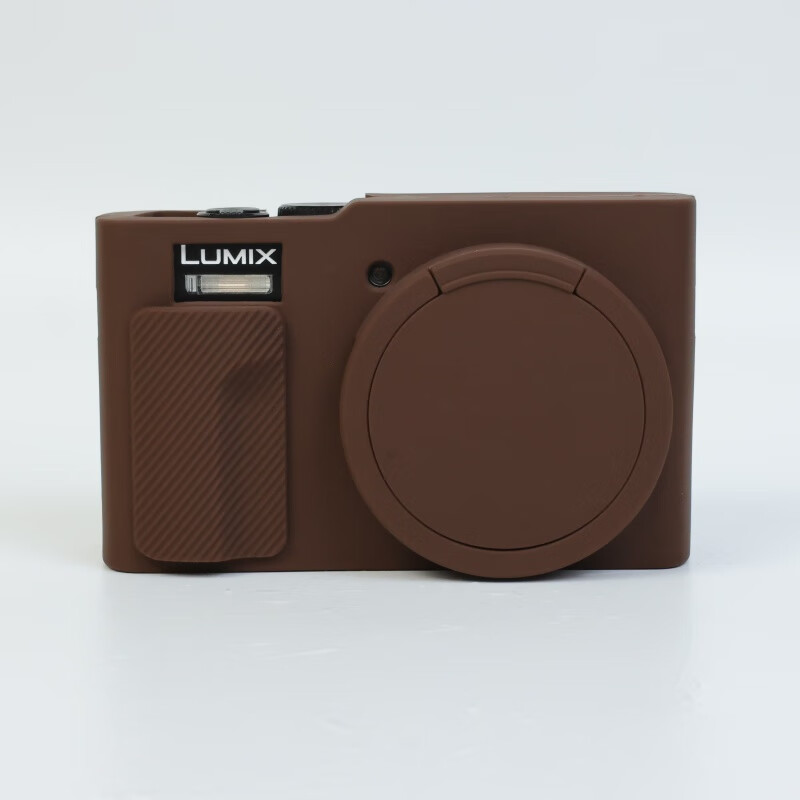 NIYI耐影适用于LUMIX松下S9专用硅胶胶套相机包TZ99 ZS99保护套保护壳便携防撞防尘配件 TZ99/ZS99咖啡色硅胶套