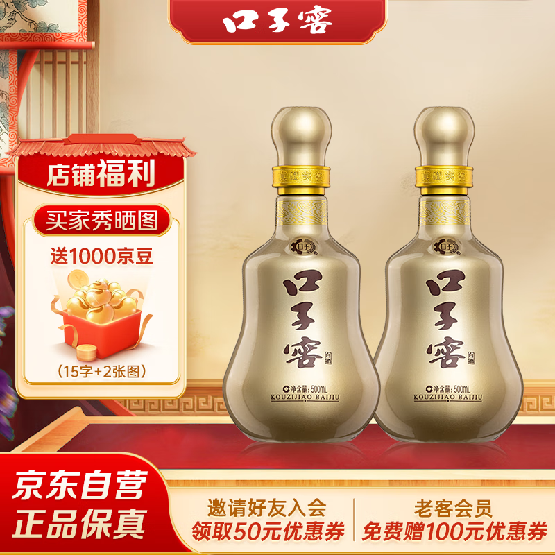 口子窖 十年型 41度500ml*2双瓶装