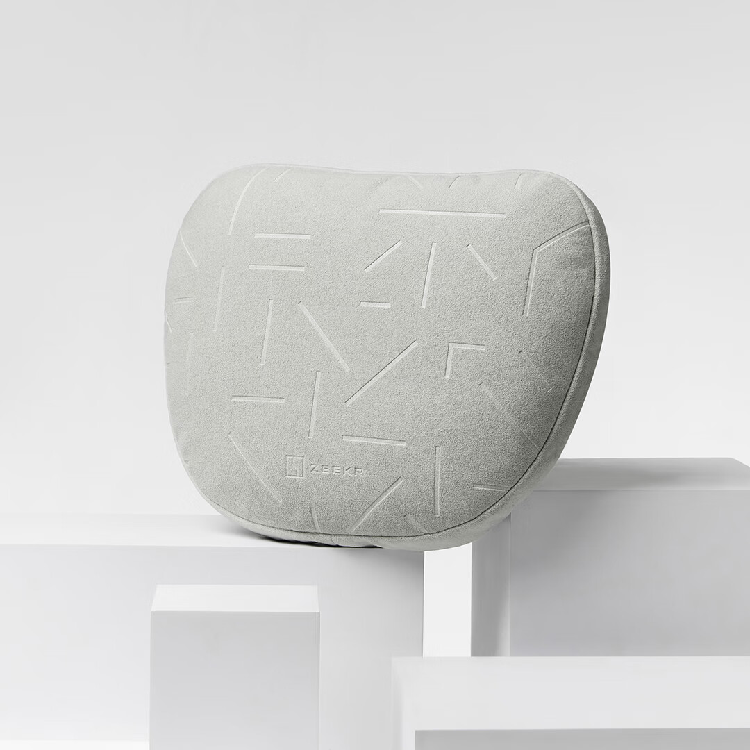 极氪极触头枕颈枕 舒适柔软 高弹耐压 适配多类座椅(暮云灰)