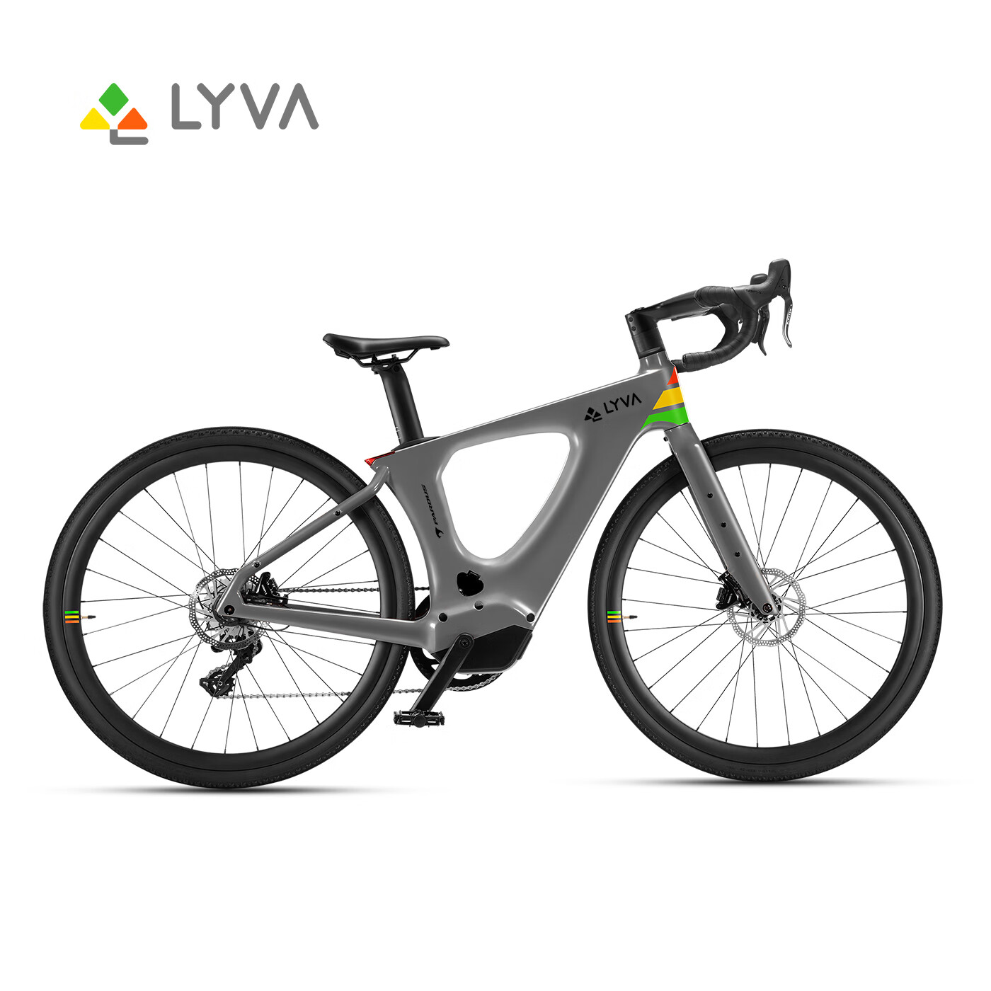 LYVA智能G01 Sport 碳纤维车语灯色彩男女城市通勤电助力自行车E-Bike 魅影灰