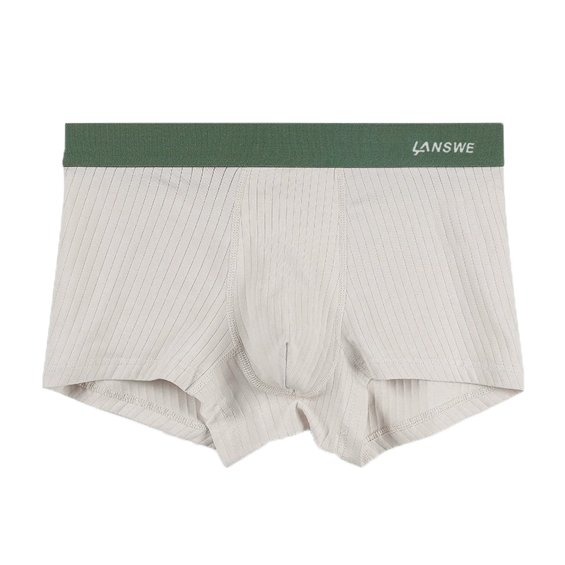 浪莎【10A抗菌+防螨】男士內(nèi)褲男純棉平角褲透氣大碼短褲 4條