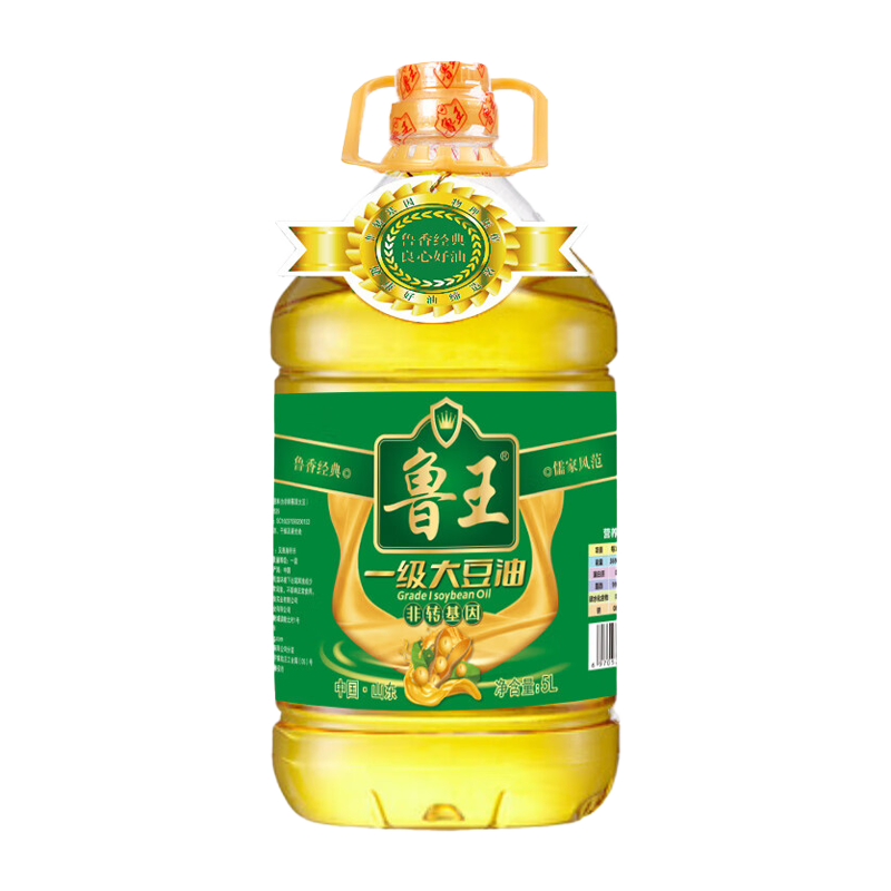 鲁王【一级大豆油】非转基因健康大桶装家庭用油优选一级大豆油正宗 5L