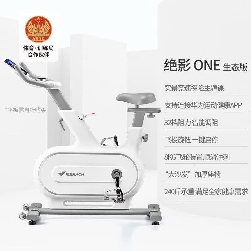 麦瑞克动感单车自发电家用智能调阻运动器材静音自行车绝影系列 MR-S16W2白色