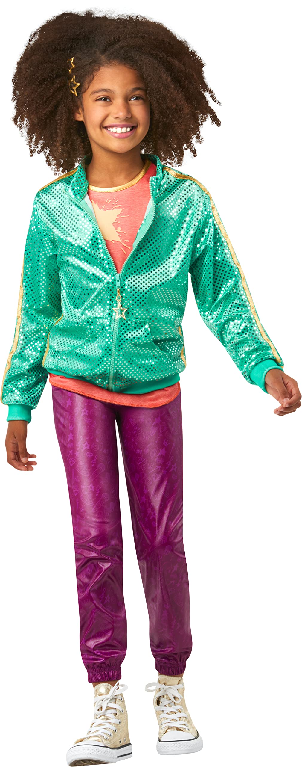 Rubie's 女童 Karma's World Karma 服装,如图所示,L 码