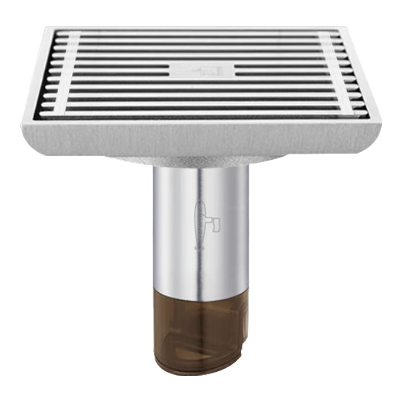 潜水艇（Submarine）断层加长防臭地漏 卫生间304不锈钢淋浴洗衣机防渗水自吸磁地漏 【12cm芯】淋浴地漏