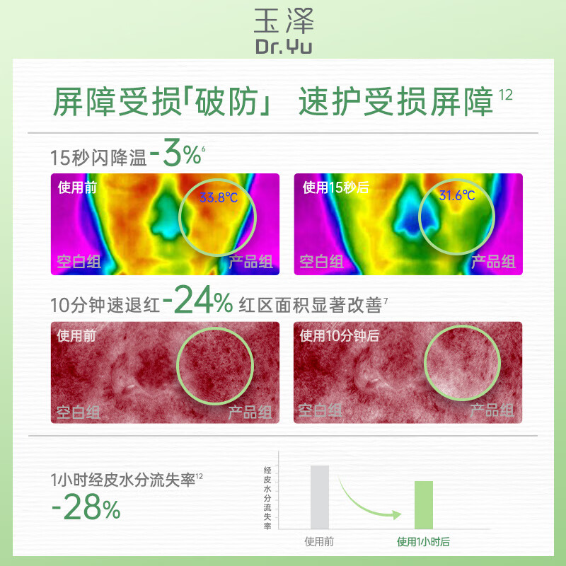 玉泽维生素原B5速安特护霜修护霜保湿滋润面霜敏感肌早晚霜护肤化妆品 40g